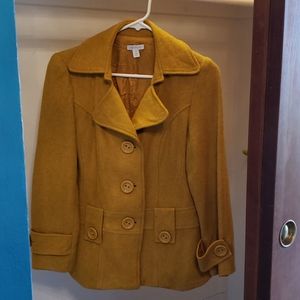 Mustard yellow peacoat